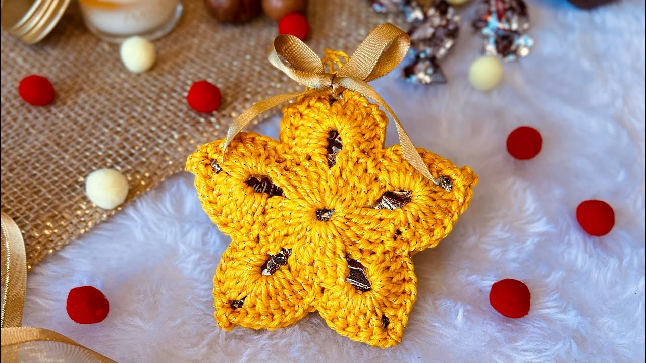 Decoração Natal Estrela porta doces p/ árvore de Natal