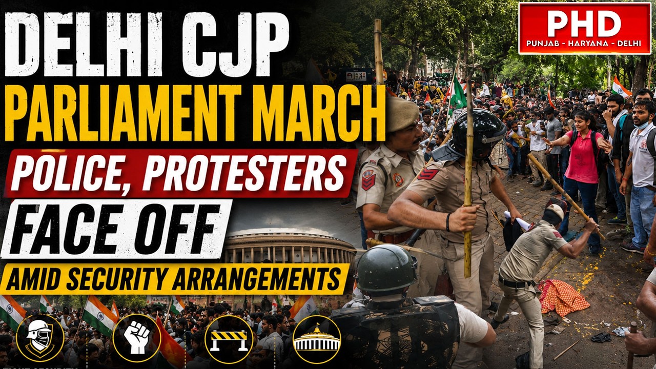Delhi CJP Parliament March | Police, Protesters Face Off Amid Security Arrangements