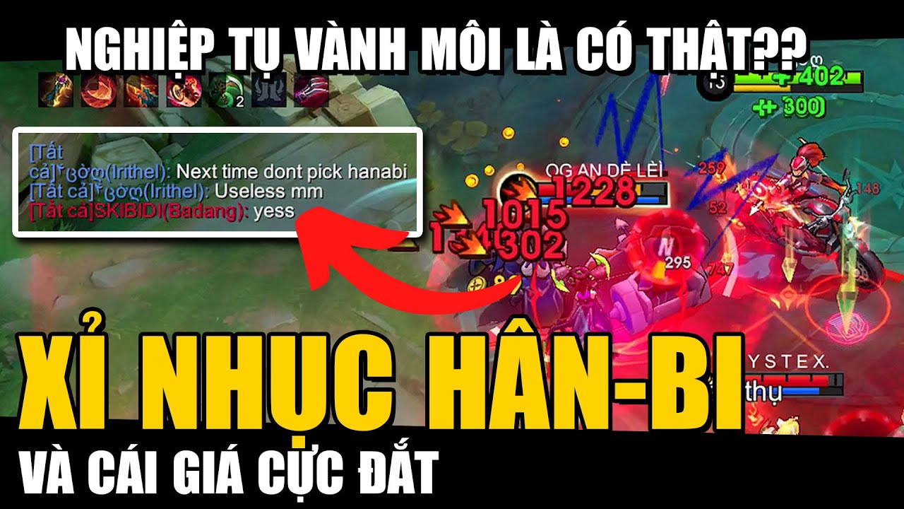MLBB | XỈ NHỤC HANABI, TỐP MỠ PHẢI TRẢ GIÁ CỰC ĐẮT?! | Tốp Mỡ
