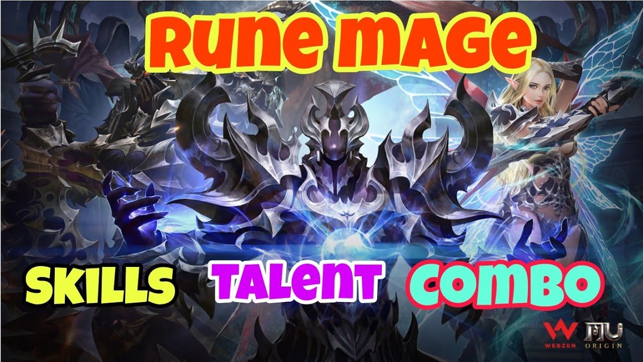 MU ORIGIN 3 - RUNE MAGE / SKILLS / TALENT / BUILD