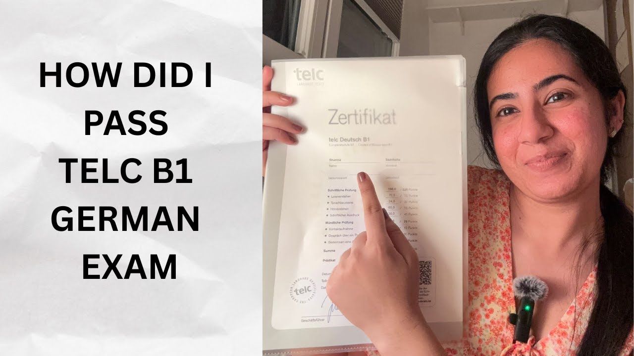 How I Passed the TELC B1 German Exam in Germany! 