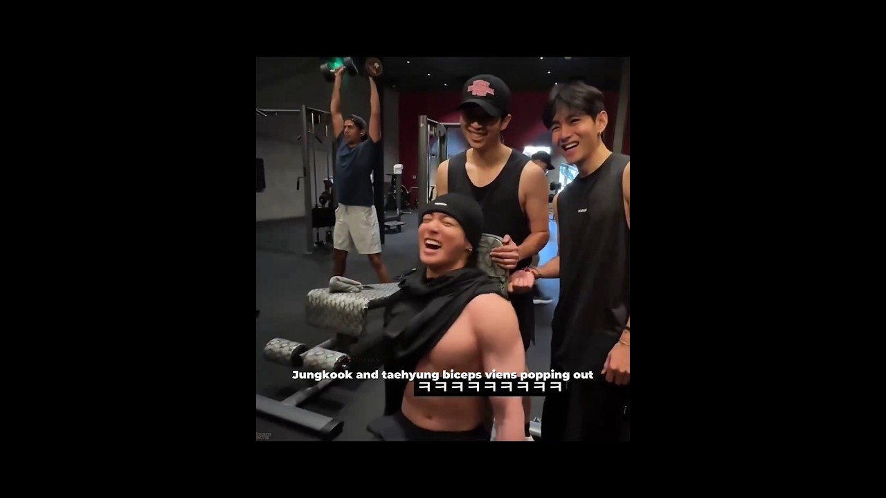 Taehyung and Jungkook in the gym #bts #shorts
