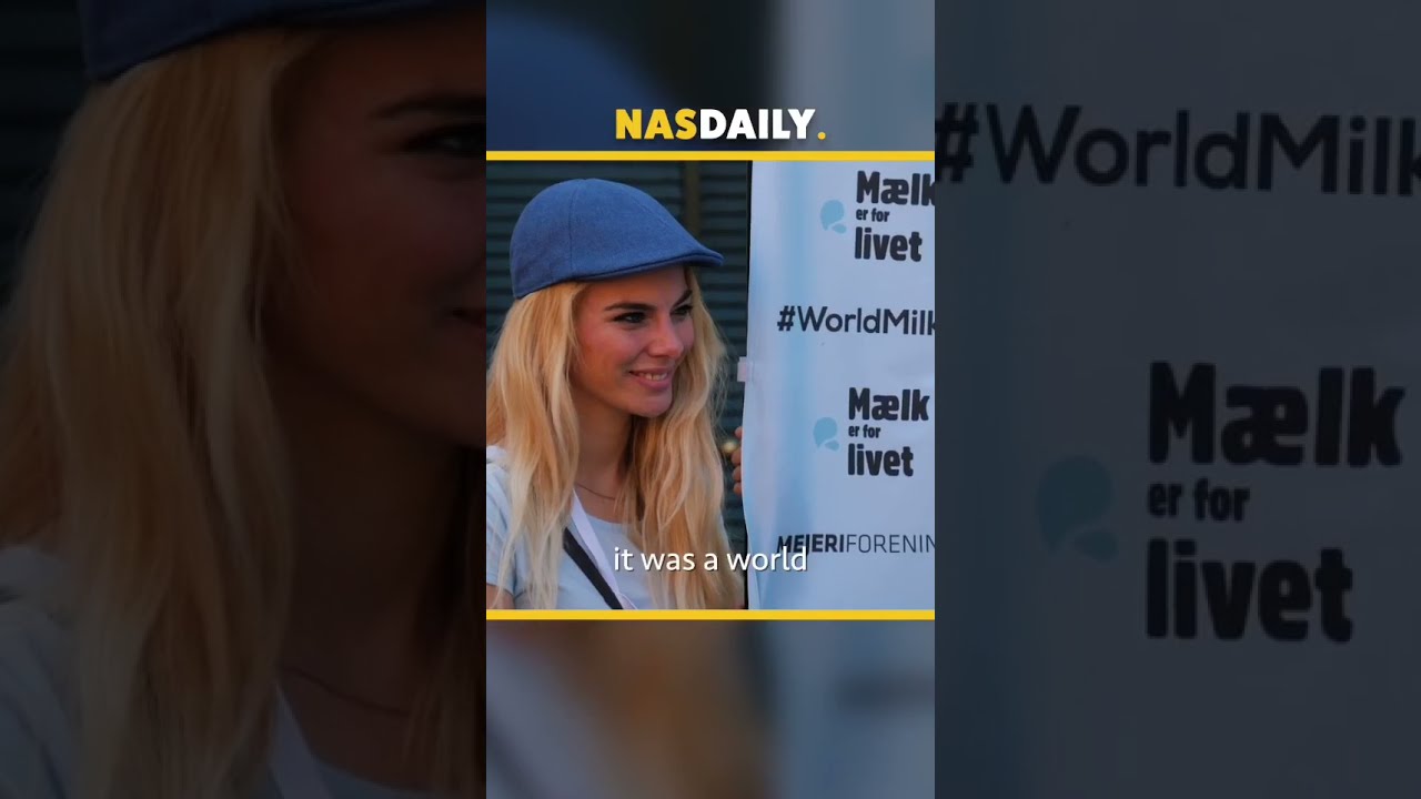 Milk VS  Vegan #nasmeanspeople #knowledge #travel #people #1minute #milk #vegan #copenhage