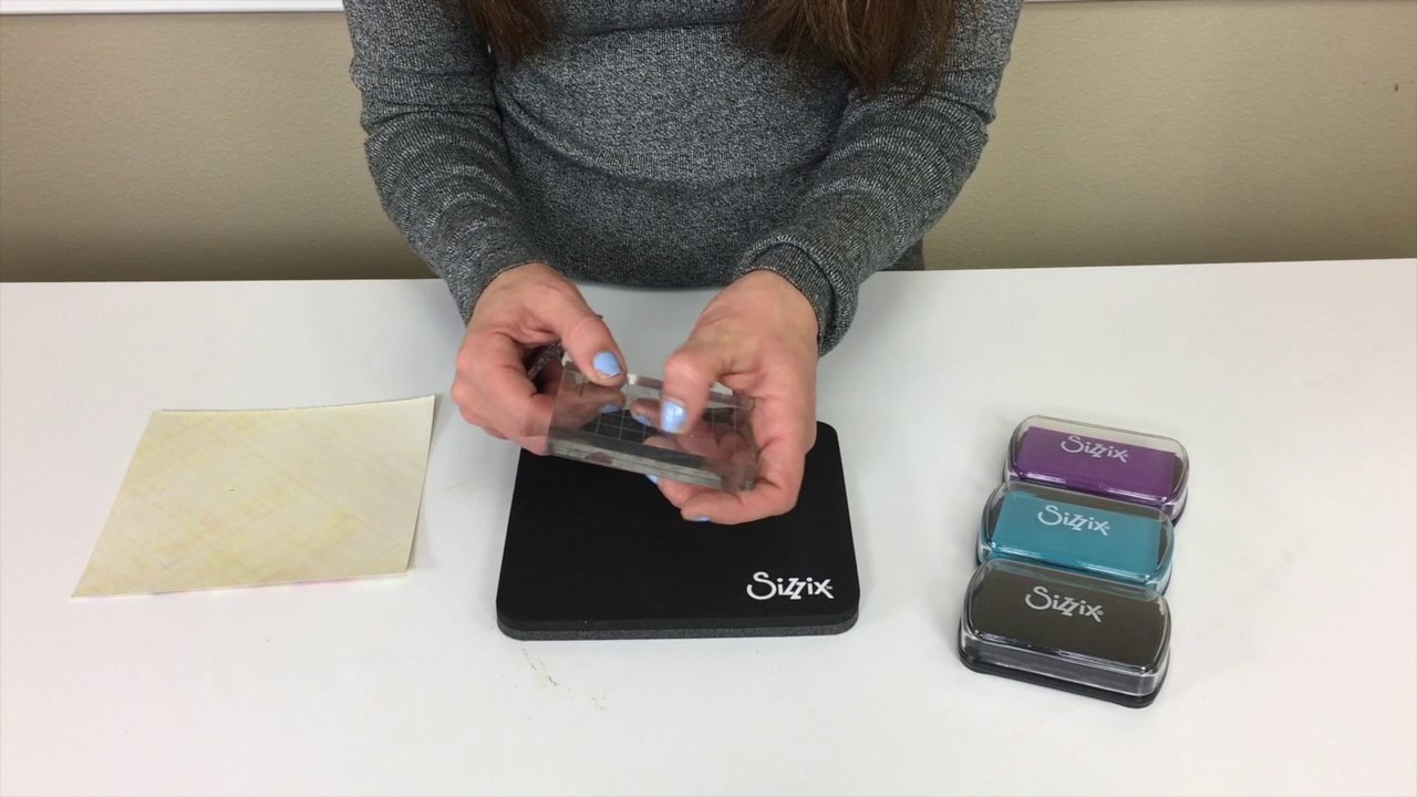Mini Stamper's Secret Weapon, Stamp Pads & Acrylic Stamp Mount - Sizzix