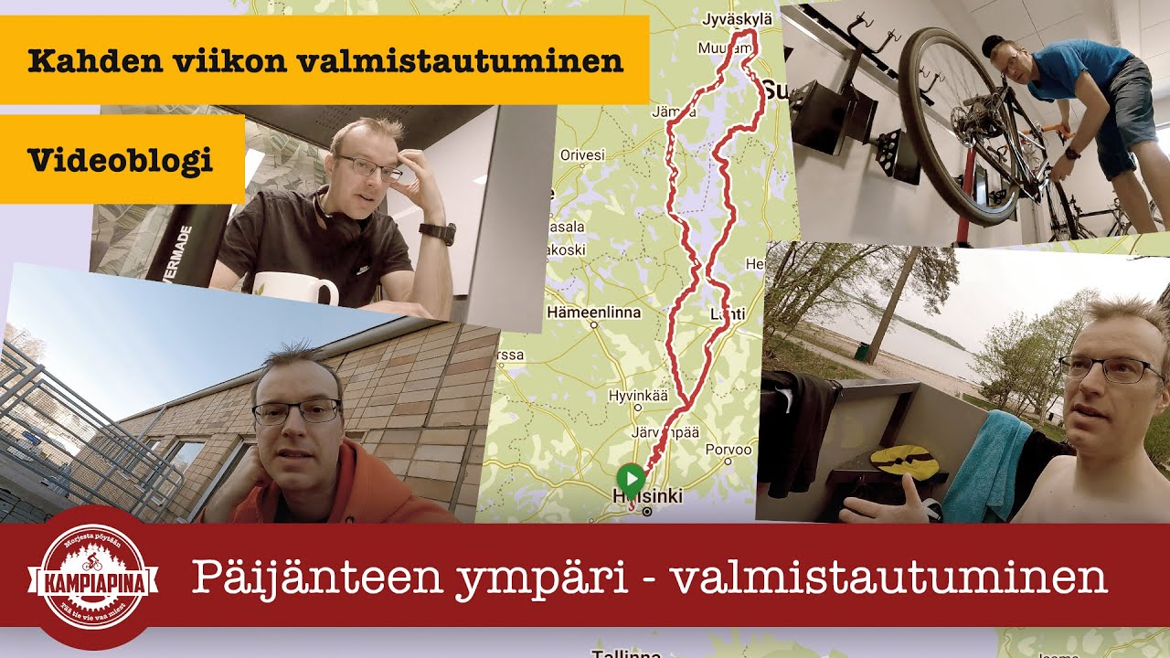 Päijänteen ympäri - videoblogi valmistautumisesta