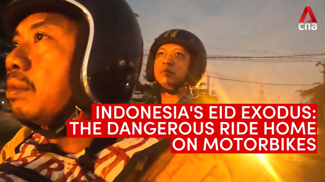 The dangerous journey home on motorbikes: What it's like on Indonesia's Eid exodus