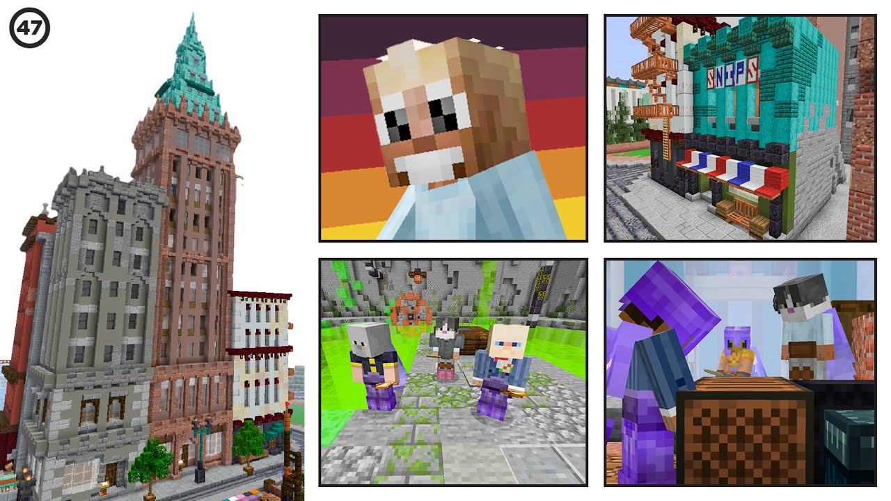MASSIVE Aque Town Upgrades! :: Hermitcraft #47