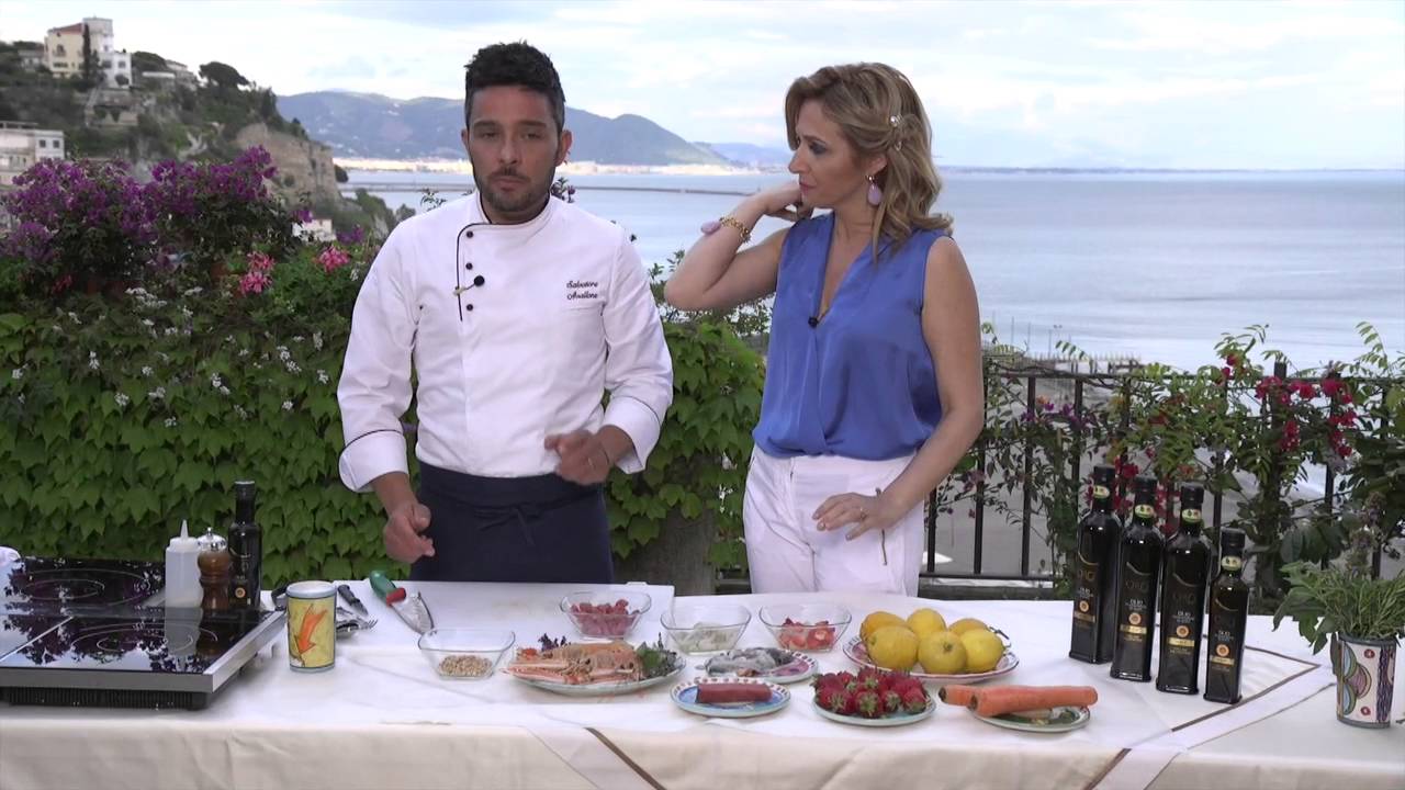 Antipasto con crudi di mare