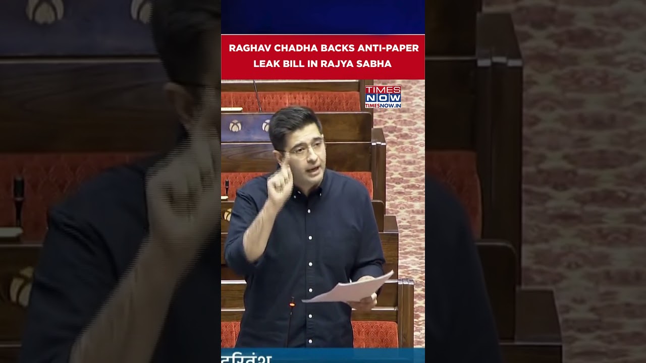 Raghav Chadha Backs Anti-Paper Leak Bill, Says TV Soundbites Can't End Exam Leaks #shorts