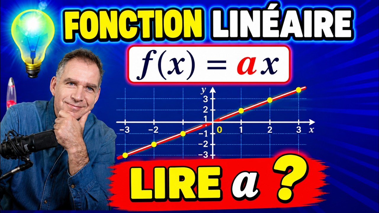 Cours ♦ Fonction linéaire • f(x) = ax • Lire le coefficient a graphiquement