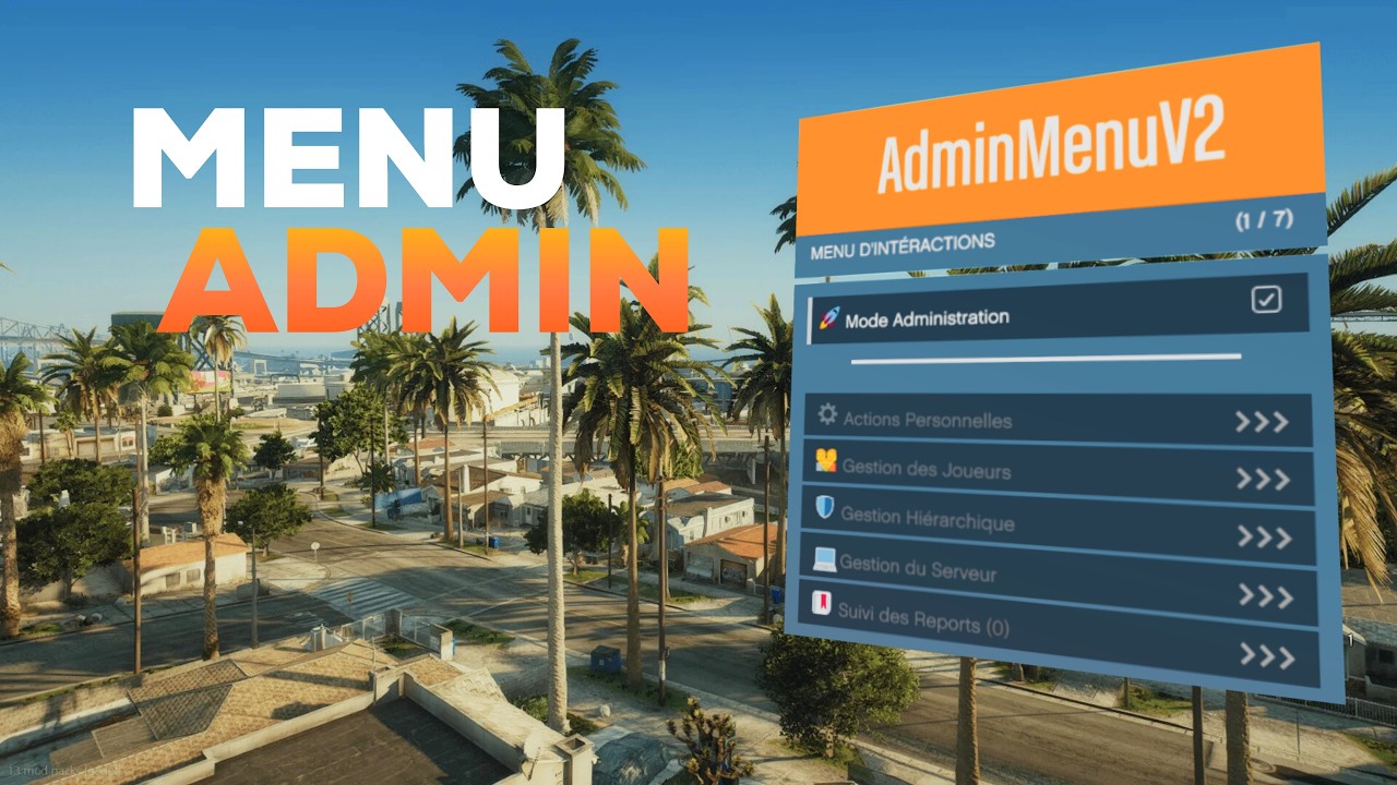 Menu Admin V2 FiveM FREE