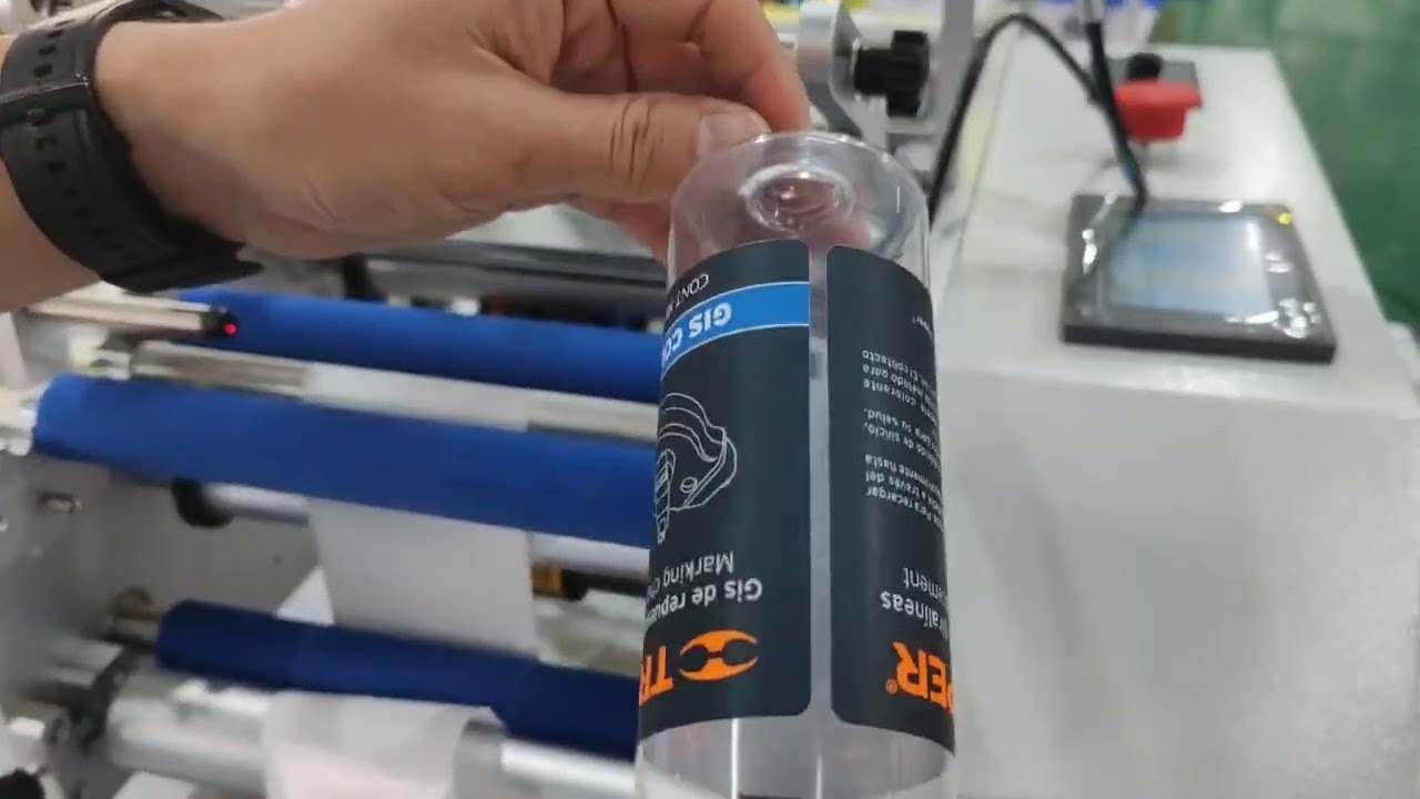 semi auto labeling machine for round bottles, cups, cans