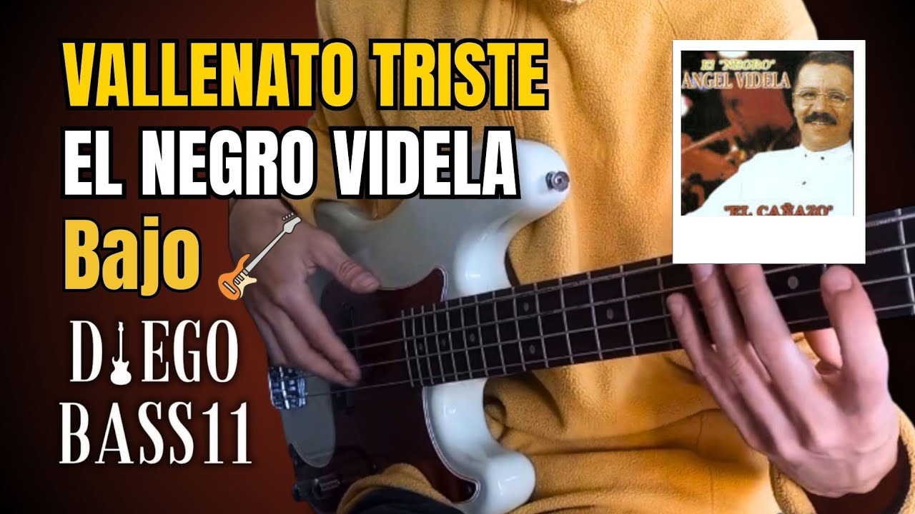 VALLENATO TRISTE - El Negro Videla 🎸 | Versión Bajo Eléctrico | DiegoBASS11