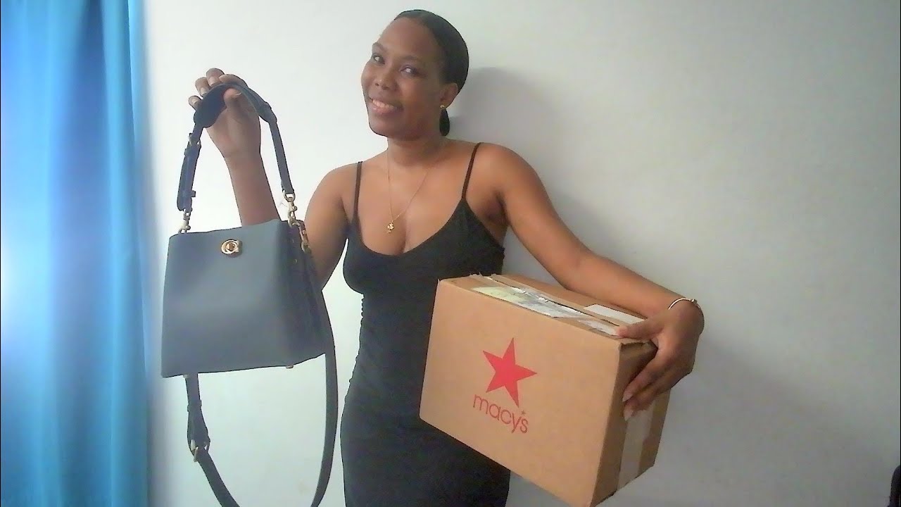 Macys Coach Willow Bucket Bag unboxing