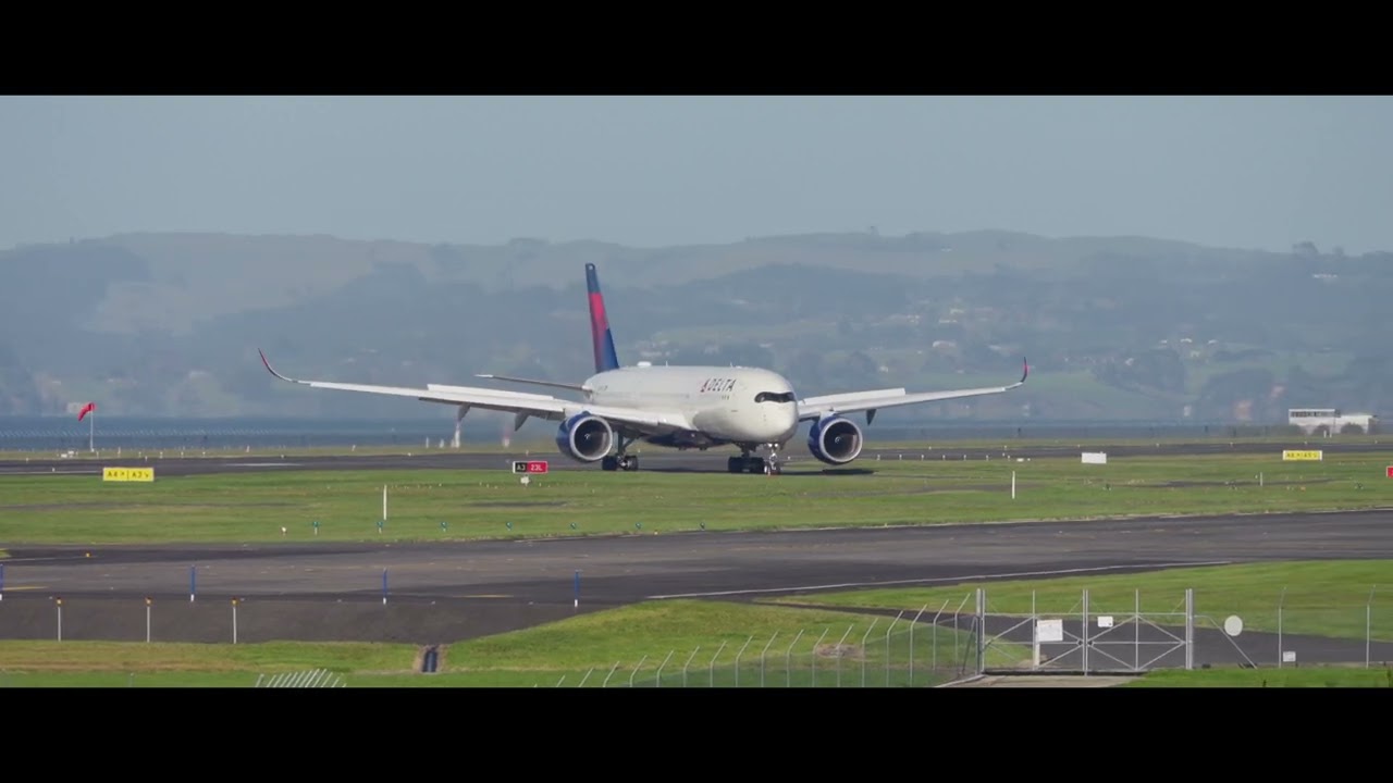 Delta Airbus A350 Returns to Auckland! | 4K60