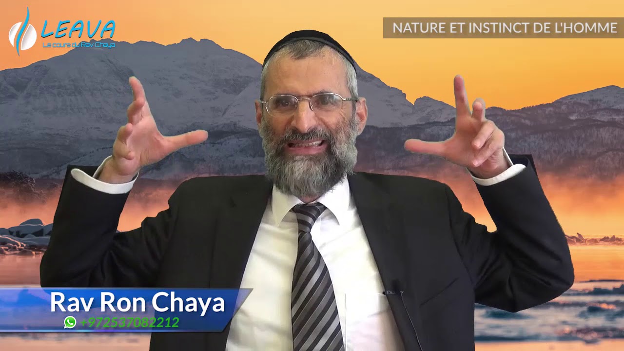Nature animale et instinct de l'homme - Rav Ron Chaya