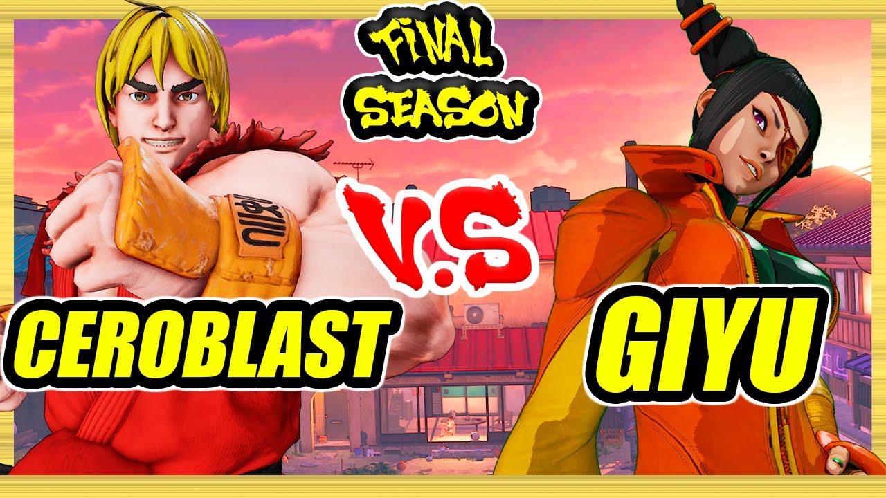 SFV CE 🔥 Ceroblast (Ken) vs Giyu (Juri) 🔥 Ranked Set 🔥 Street Fighter 5