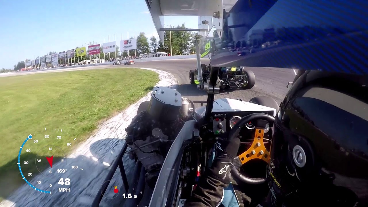 Can-Am TQ Midget #50 Adrian Stahle Onboard Crash - August 4th, 2018