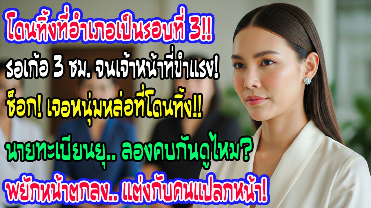 รอคู่หมั้น 3 ชม.ที่ทะเบียน เขาไม่มาเป็นครั้งที่สาม จนท.แซวว่าชายหล่อรอครึ่งวัน ลองคบไหม ฉันพยักหน้า