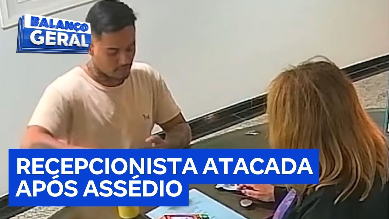 Recepcionista é agredida por hóspede após negar investida: 