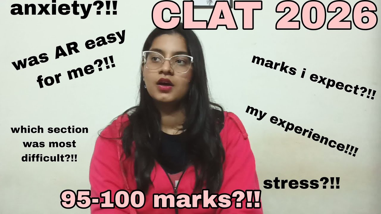 CLAT 2026 experience ~ Was AR easy for me?! Which section was most difficult?!