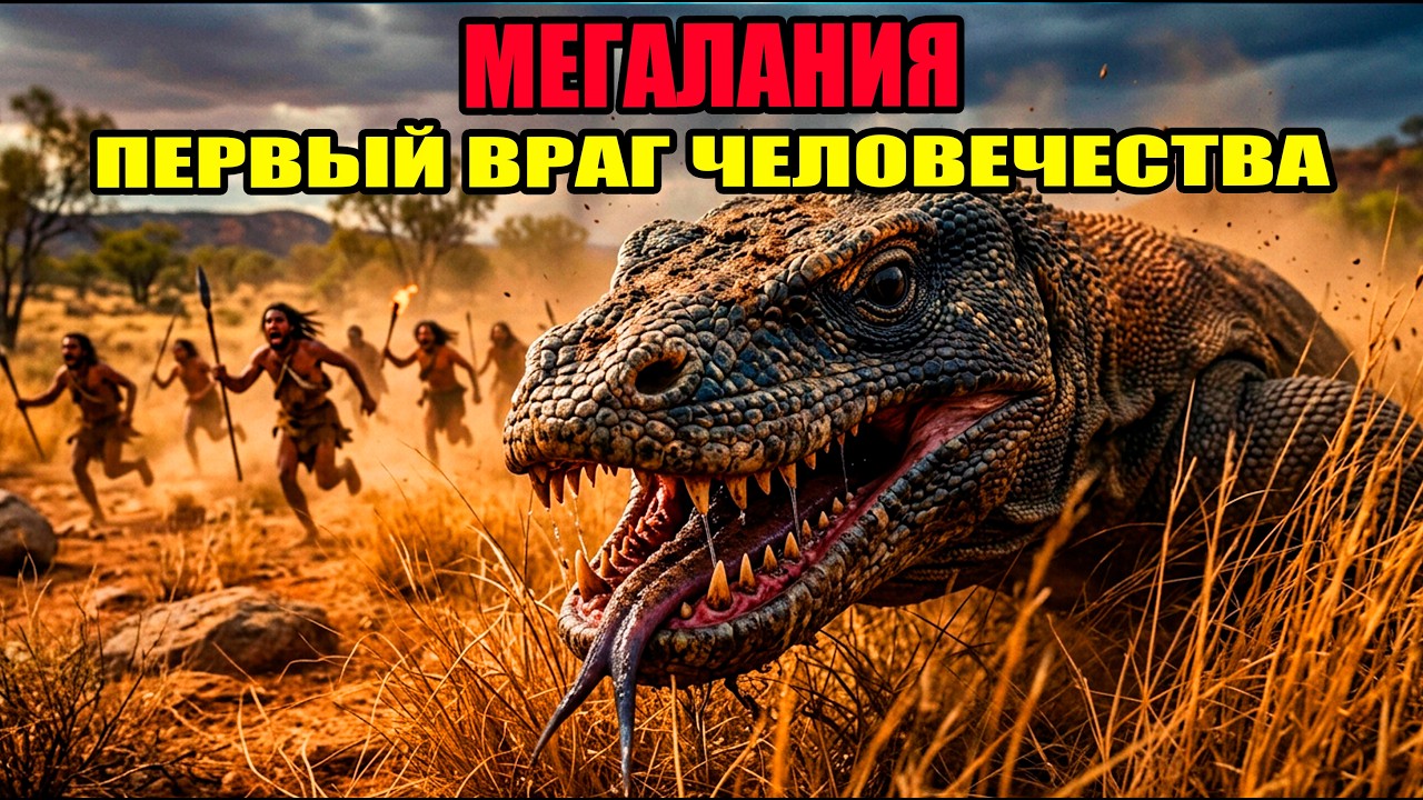 МЕГАЛАНИЯ: Гигантский варан, который ОХОТИЛСЯ на первых людей Австралии