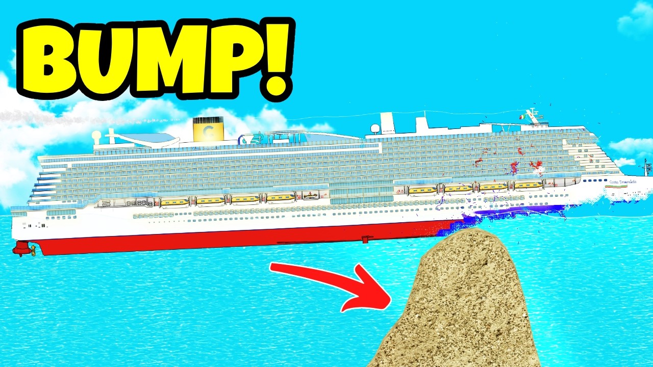 Ships vs Under Water SPEED BUMP! Floating Sandbox