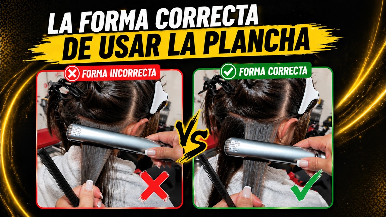 La forma correcta para planchar los Alisados