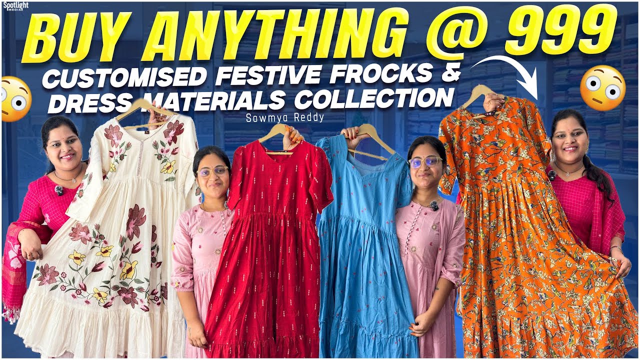 pick any Dream Dress for ₹999! 😱 (Customised Frocks at an Unbelievable Price)