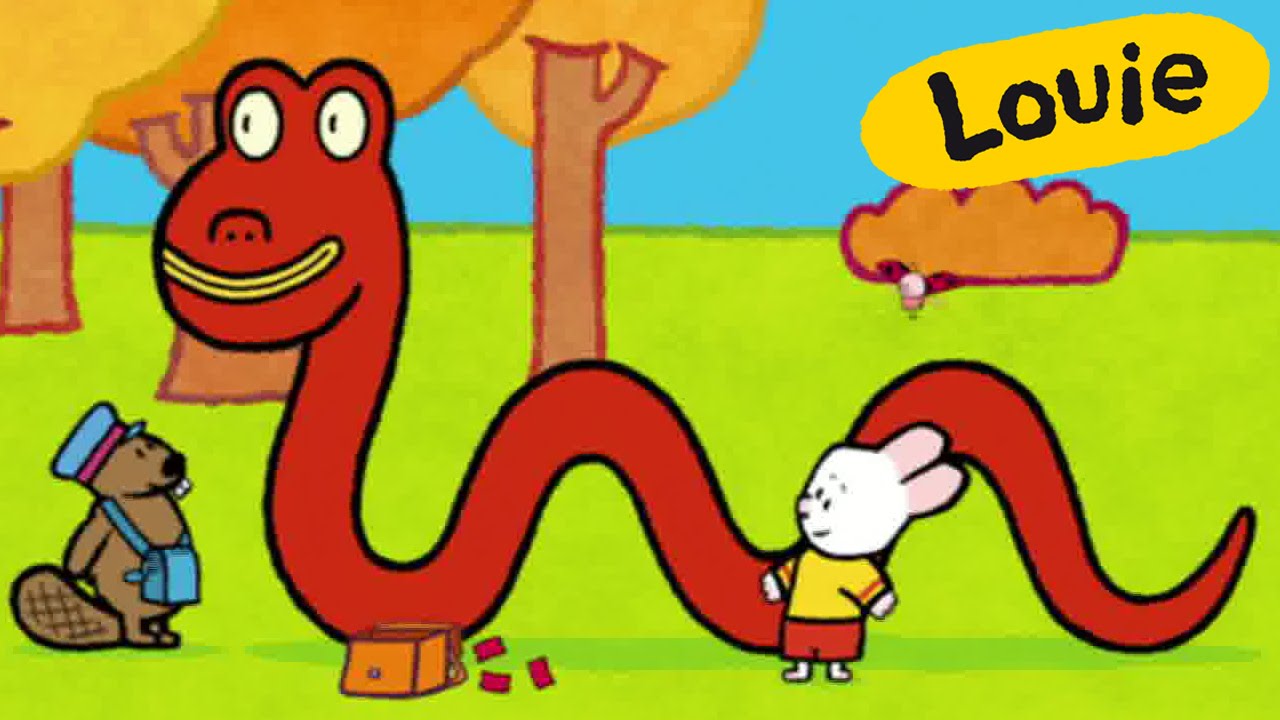 Louie, draw me a Loch Ness monster | Learn to draw cartoon for kids
