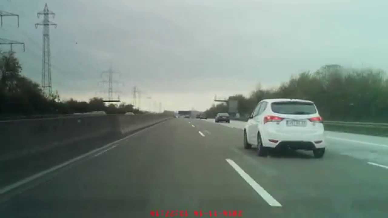 Autobahn 5 Gießen Richtung Frankfurt (vom Bad Homburger Kreuz zum Nordwestkreuz Frankfurt)