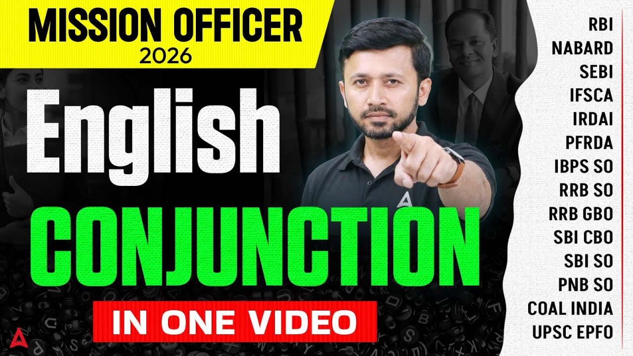 English Conjunction Rules for Bank Exams 2026 | Mission Officer 2026 | By Parth Krishan Sir