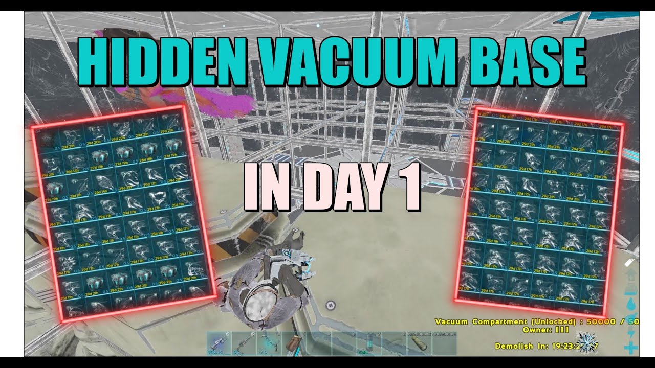 SOLO RAIDING HIDDEN Vacuum Base On DAY 1! | Ark Official Solo Small Tribes PvP - EP 1