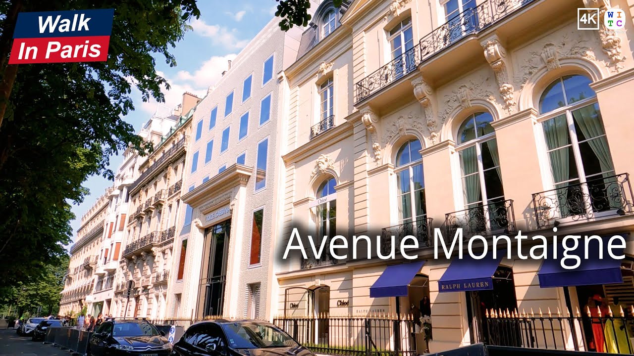 Avenue Montaigne (4K) | Paris Walking Tour