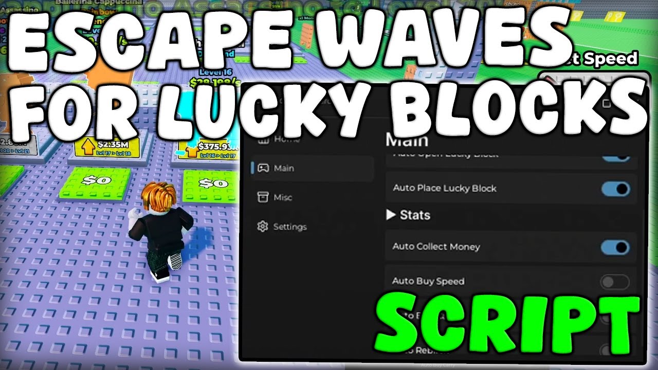 [🔥UPDATE] Roblox Escape Waves For Lucky Blocks Script Auto Find, Dupe Lucky Blocks Pastebin 2026