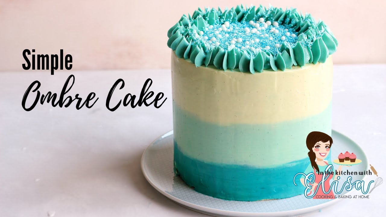 Simple Ombre Cake Tutorial | Cake Basics EP.14