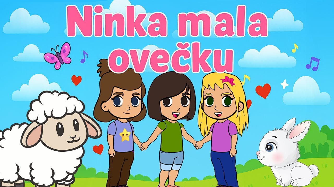 Ninka mala ovečku | Pesničky pre deti | Po slovensky | Ovečka | Mačka | Zajko | Detské piesne