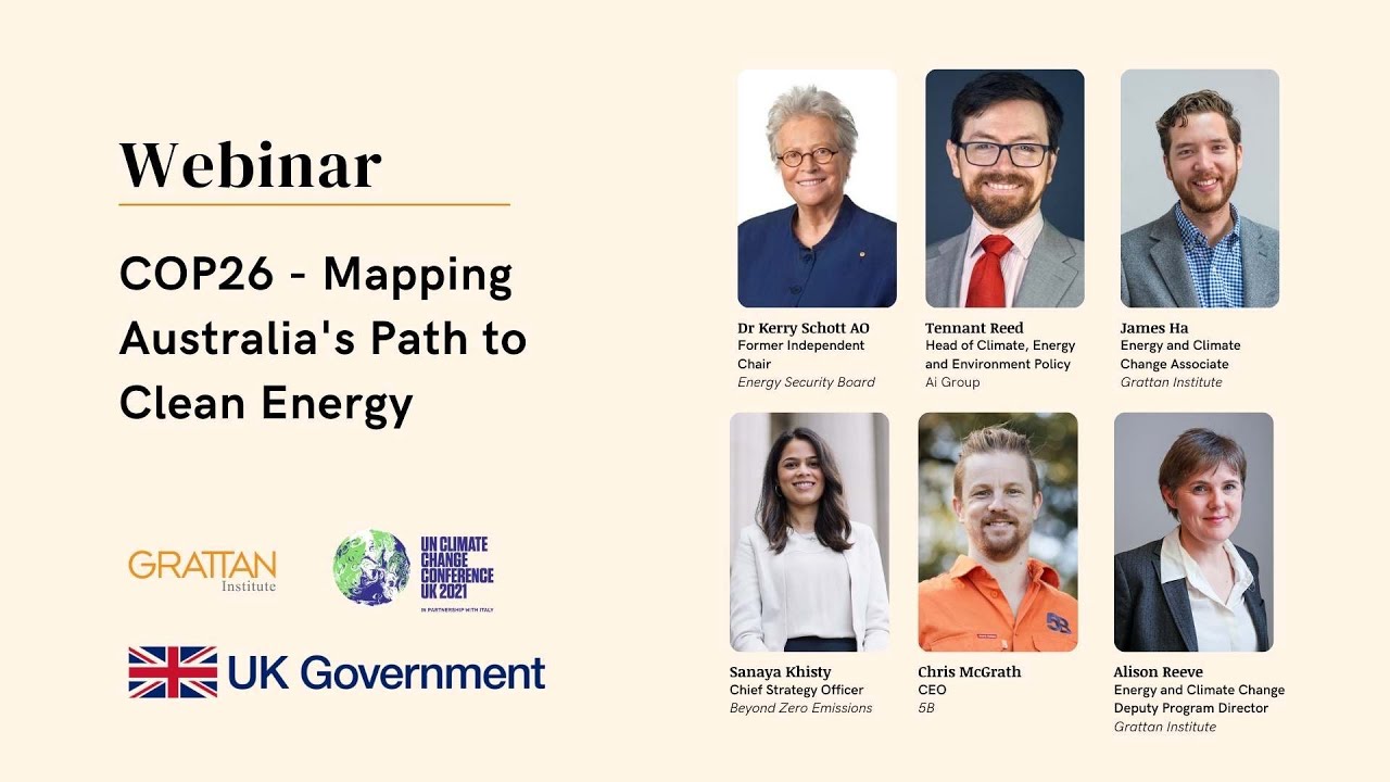 COP26 – Mapping Australia’s Path to Clean Energy - Webinar