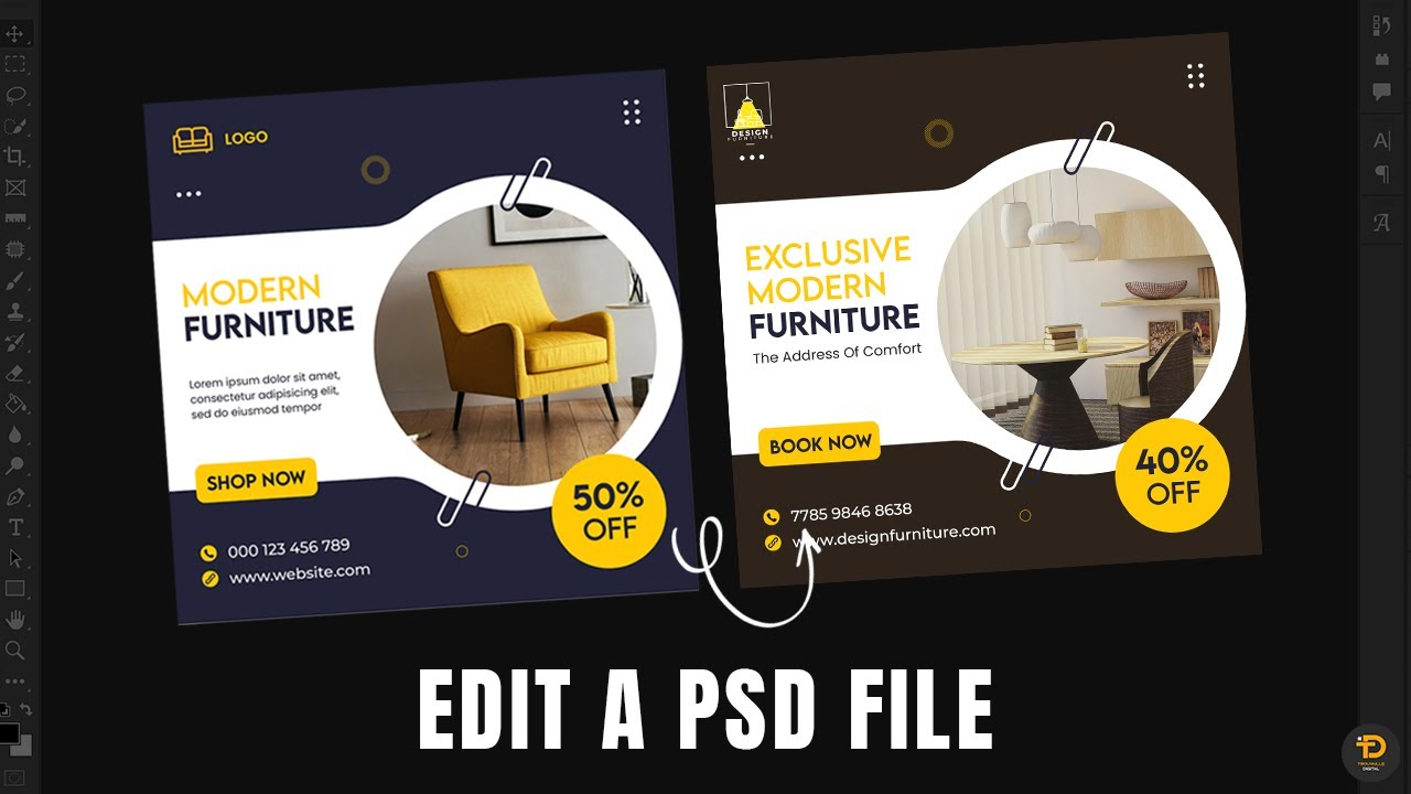 Как настраивать и редактировать PSD-файлы в Photoshop 2024