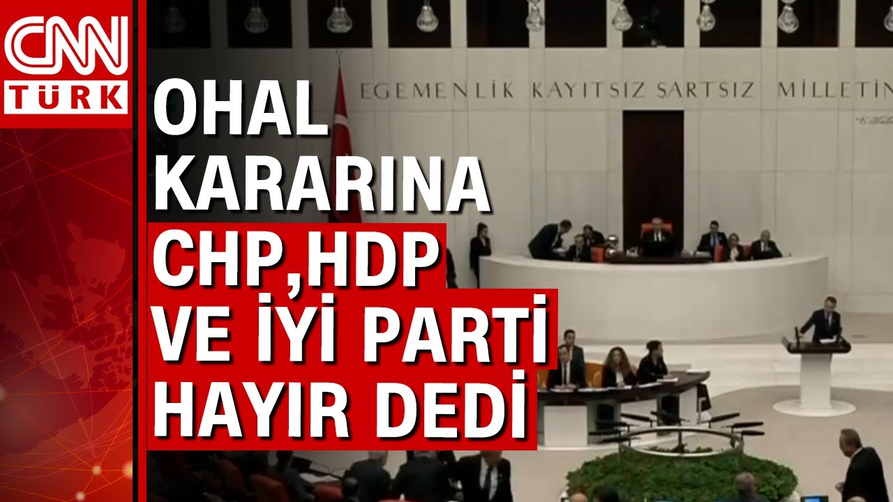 Deprem b&ouml;lgesinde OHAL Meclis'ten ge&ccedil;ti! AK Parti ve MHP evet dedi