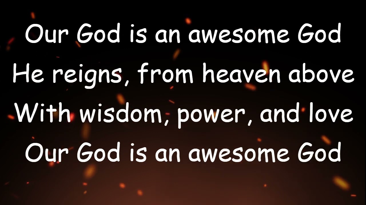 Our God is an awesome God/God only knows background track (with backing vocals)