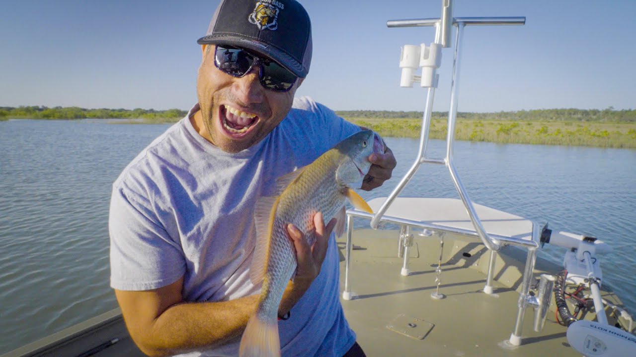 Redfish Action with the Kiss My Fish topwater Lure at Crescent Beach Florida