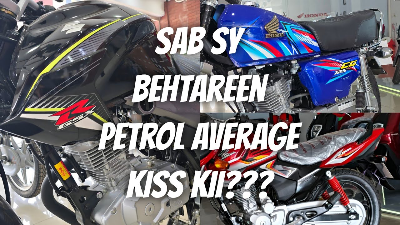 125cc Top 3 Fuel Efficient Bikes in Pakistan in 2025🔥