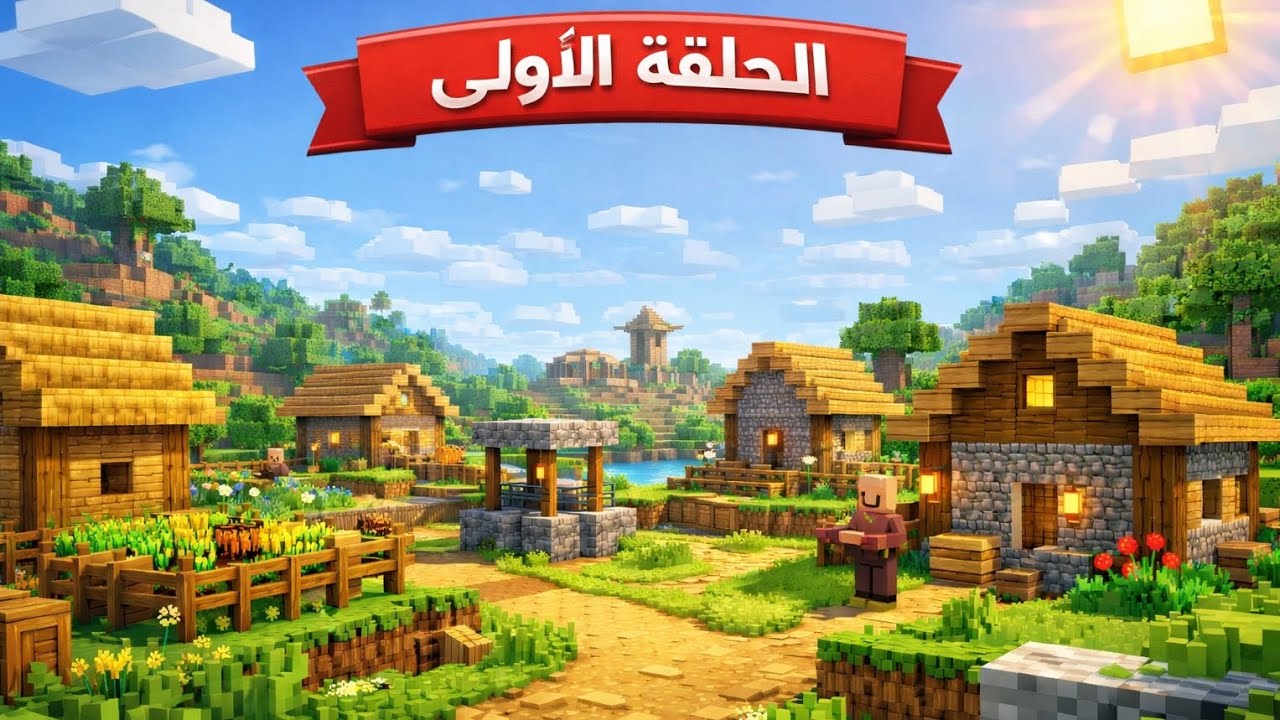 ماين كرافت الحلقة الأولى لقيت قريه 