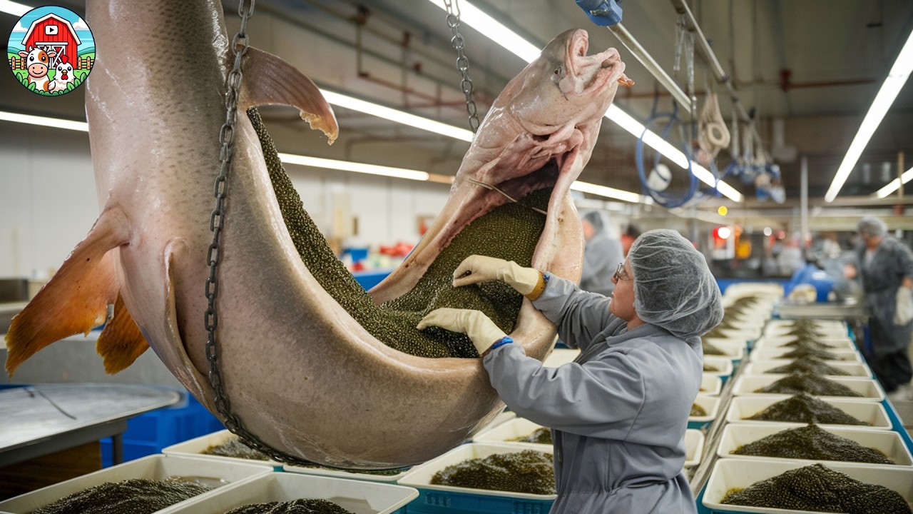 CARVIAR PRODUCTION | How Million Sturgeon Is Breed & Farmed For Caviar | Expensive Caviar Processing