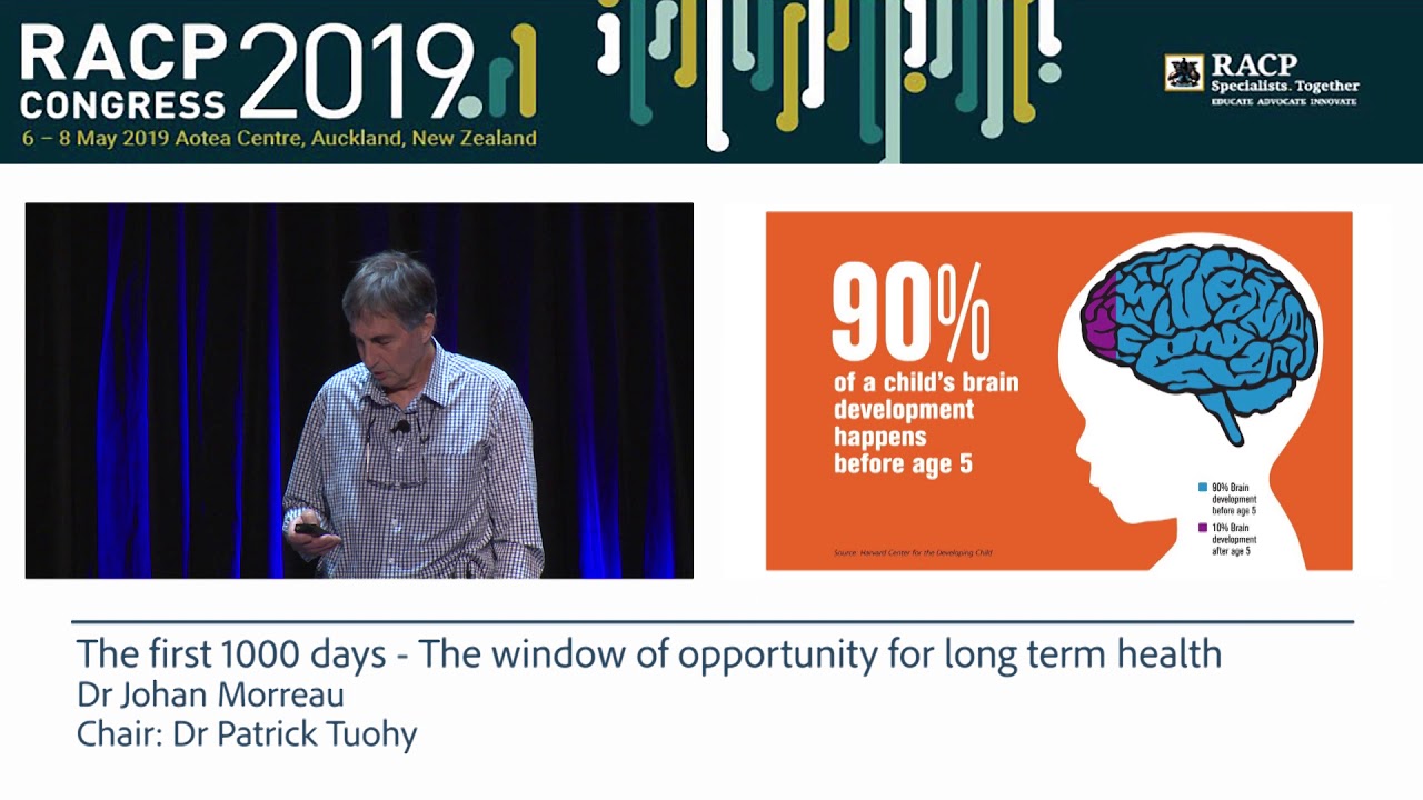 RACP Congress 2019 -  The first 1000 days, Dr Johan Morreau