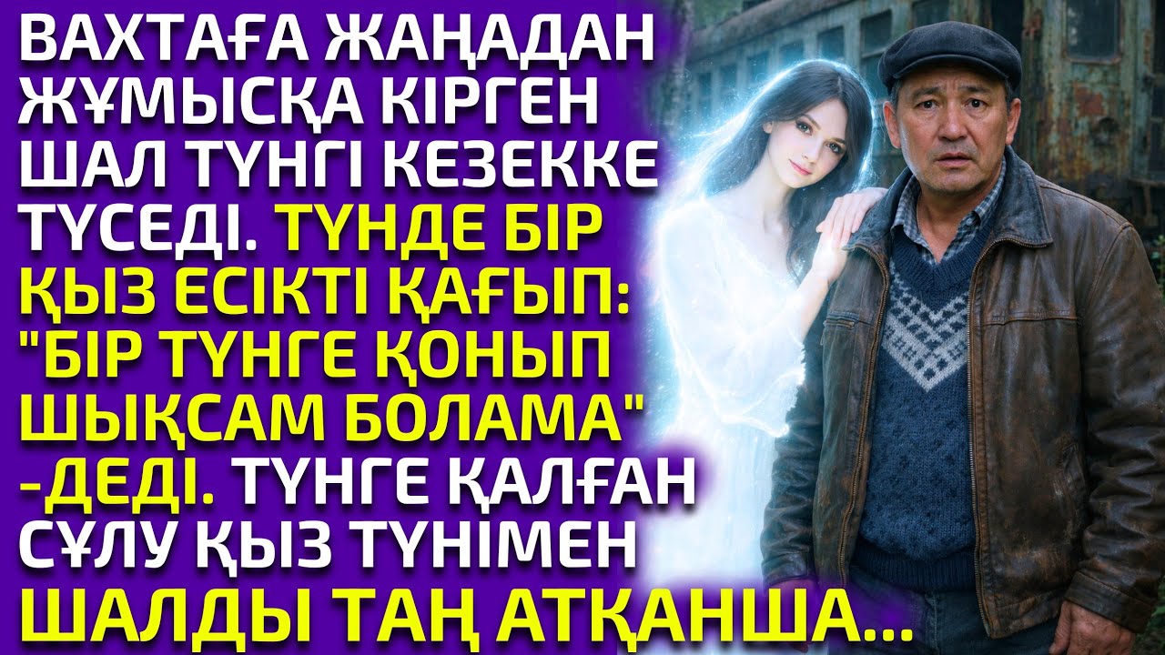ЖАҢАДАН ВАХТАҒА ЖҰМЫСҚА КІРГЕН ШАЛ ТҮНГІ КЕЗЕКТЕ БОЛДЫ.ТҮНДЕ БІР ҚЫЗ ЕСІКТІ ҚАҒЫП ТҮНЕП ШЫҒУЫН СҰРАП