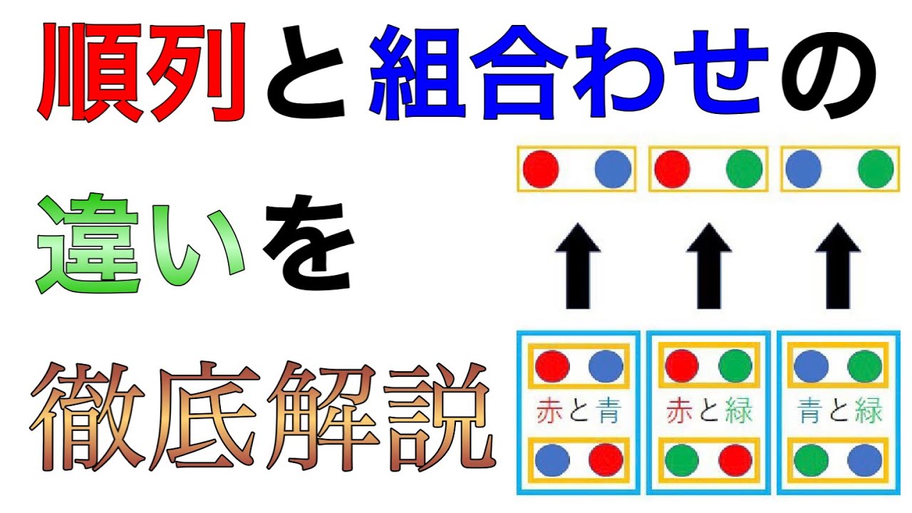 順列と組み合わせの違いを基礎からわかりやすく解説！