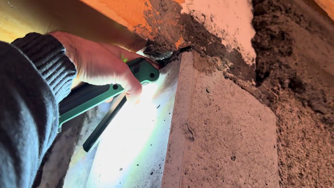 Réfection ep12 : Malfaçon maçonnerie pour le pignon en béton de chanvre ... j'ai le seum
