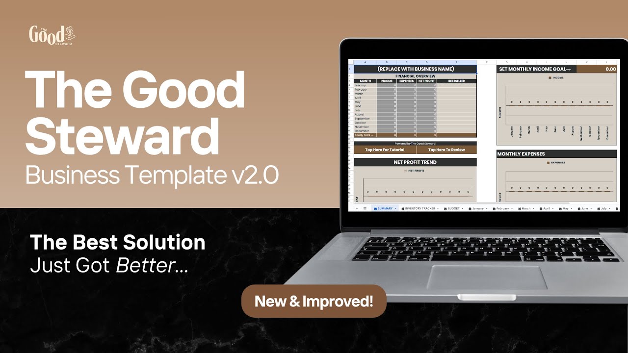 How To Manage Your Business Finances Properly (The Good Steward Template v2.0 Tutorial)
